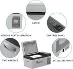 Alpicool C12 12L Cool Box 12 V Mini Fridge Electric Compressor Car Fridge Camping Freezer Box Small Portable for Car, Truck, Boat, RV with USB Connection