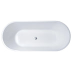 Lykke Badewanne Polar Deluxe 1600x750x580mm, Wei
