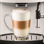 Krups Essential Kaffeevollautomat mit Milchschlauch, 2-Tassen-Funktion, LCD-Display, Einfache Reinigung, Kaffeemaschine, TÜV-Siegel, Schwarz, EA816031
