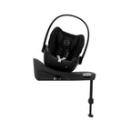 CYBEX Gold Babyschale Cloud G i-Size Comfort, Inkl. Neugeboreneneinlage, Ab Geburt bis ca. 24 Monate, Für Kinder ab 40 cm bis 87 cm, Max. 13 kg, Moon Black
