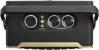 JBL Authentics 200 Smart Home Lautsprecher – 70er Jahre Retro-Design Bluetooth Box – Mit Quadrex Grill, Google Assistant, Alexa, AirPlay und JBL One App – Schwarz