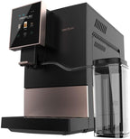 Cecotec Kompakte Superautomatische Kaffeemaschine mit Wifi Cremmaet Compactccino Connected Black Rose. 1350W, 19 Bar, TFT-Bildschirm und APP, Mahlwerk, Milchtank 400 ml und 1 Liter Wasser