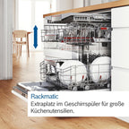 Bosch SMV4ETX08E, Serie 4, Smarter Geschirrspüler Vollintegriert 60 cm, Besteckkorb, Spülmaschine mit Programmassistent, besonders Leise, Rackmatic, Automatische Türöffnung, InfoLight, AquaStop