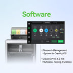 Creality K2 Plus Combo 3D-Drucker, 16-Farben Multimaterial-Druck, 350³mm XXL-Bauraum, Servo-Direktantrieb, Dual-KI-Kameras, Ultra-Leise <45dB, Aktive Heizkammer, RFID/WLAN (Industrie 4.0)