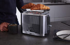 Russell Hobbs GeoSteel Frühstückset Toaster, Wasserkocher und Kaffeemaschine