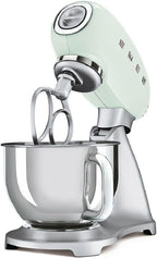 Smeg, SMF02PKEU Küchenmaschine, 10 Geschwindigkeitsstufen, Planetenrührwerk, Sicherheitsabschaltung, 2 Rührbesen, Kugelgriff aus Edelstahl, 800 W, Rose