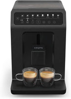 Krups Evidence ECOdesign Kaffeevollautomat mit Milchschlauch, 8 Getränke, 2-Tassen-Funktion, Recyceltes Material, Kaffeemaschine, Weiß/Schiefer, EA897A10
