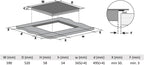 Autarkes Herdset: 60cm Einbaubackofen EB8017ED | 59cm Induktionskochfeld IH85901FZ | Katalyse | Pizzafunktion | Grill | Umluft | Heißluft | Automatik-Timer | SET8017IH592FZ