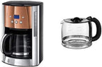 Russell Hobbs Toaster [für 2 Scheiben] Luna Edelstahl Kupfer (extra breite Toastschlitze, inkl. Brtchenaufsatz, 6 Brunungsstufen + Auftau- & Aufwrmfunktion, 1550W) 24290-56