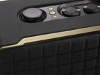 JBL Authentics 200 Smart Home Lautsprecher – 70er Jahre Retro-Design Bluetooth Box – Mit Quadrex Grill, Google Assistant, Alexa, AirPlay und JBL One App – Schwarz