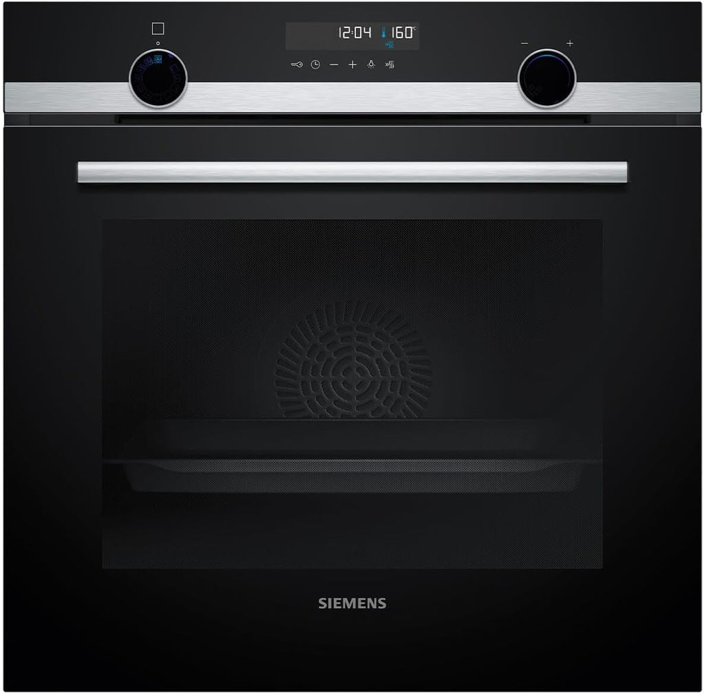 Siemens HB578GBS3, iQ500, Einbau-Backofen 60 x 60 cm, activeClean Pyrolyse Selbstreinung, TFT-Display, 3D Heißluft, Schnellaufheizung, cookControl40 Automatikprogramme, softMove, Edelstahl