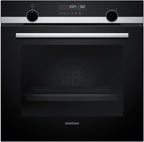 Siemens HB578GBS3, iQ500, Einbau-Backofen 60 x 60 cm, activeClean Pyrolyse Selbstreinung, TFT-Display, 3D Heißluft, Schnellaufheizung, cookControl40 Automatikprogramme, softMove, Edelstahl