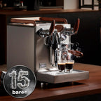 Cecotec Espresso-Kaffeemaschine Barista Baristeo Intima, professionelle Barista-Espressomaschine, Vorbrüh-System, 15 Bar Pumpe, einfaches Befüllen, 1,7L Wassertank und Tassenwärmer