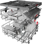 Bauknecht BUO 3O41 PLT X Unterbau-Geschirrspüler 60 cm /14 Maßgedecke /10 Standardprogramme und 1 Sensorprogramm/PowerClean/ActiveDry/Besteckschublade/Vollwasserschutz