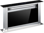 Klarstein Downdraft-Dunstabzugshaube, Versenkbare Abzugshaube, Leise Dunstabzugshauben mit Filter, Dunstabzugshaube 60cm, Umluft/Abluft Dunsthaube mit 10 Stufen, Dunstabzug 576 m³/h Luftstrom