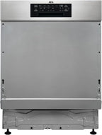 AEG Vollintegrierter Geschirrspüler 60cm, Spülmaschine Serie 7000: mit Glasschutz, Energieklasse A, Besteckschublade, personalisierte Zeit-Steuerung, leise 41dB, ComfortRails, Wasserstopp, FSE7676AP