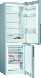 Bosch KGN36NWEA Serie 2 Kühl-Gefrier-Kombination, 186 x 60 cm, 215 L Kühlen & 87 L Gefrieren, NoFrost nie wieder abtauen, LED-Beleuchtung gleichmäßige Ausleuchtung