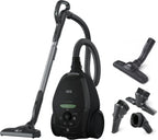 AEG VX82-1-KO Staubsauger / 75% Recyclingmaterial / autom. Saugkraftregulierung / extrem leise auch auf Teppich / Aufnahme von groen + kleinsten Partikeln / langes Kabel / 600W / schwarz