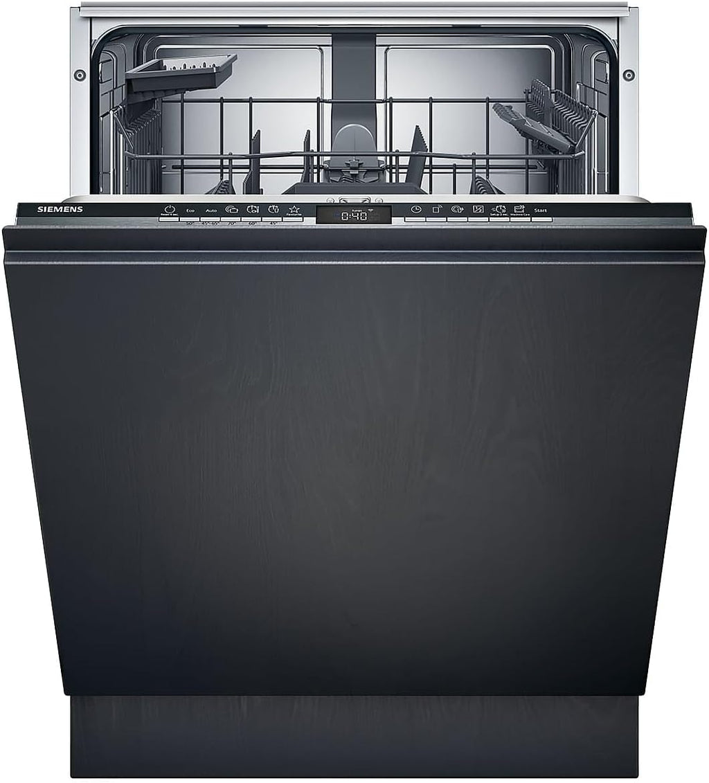 Siemens SN63EX14VE, iQ300 Smarter Geschirrspüler, Vollintegrierte Spülmaschine mit Besteckschublade, 60 cm, Auto Türöffnung dank autoOpen dry, Besonders leise durch iQdrive-Motor, infoLight aquaStop