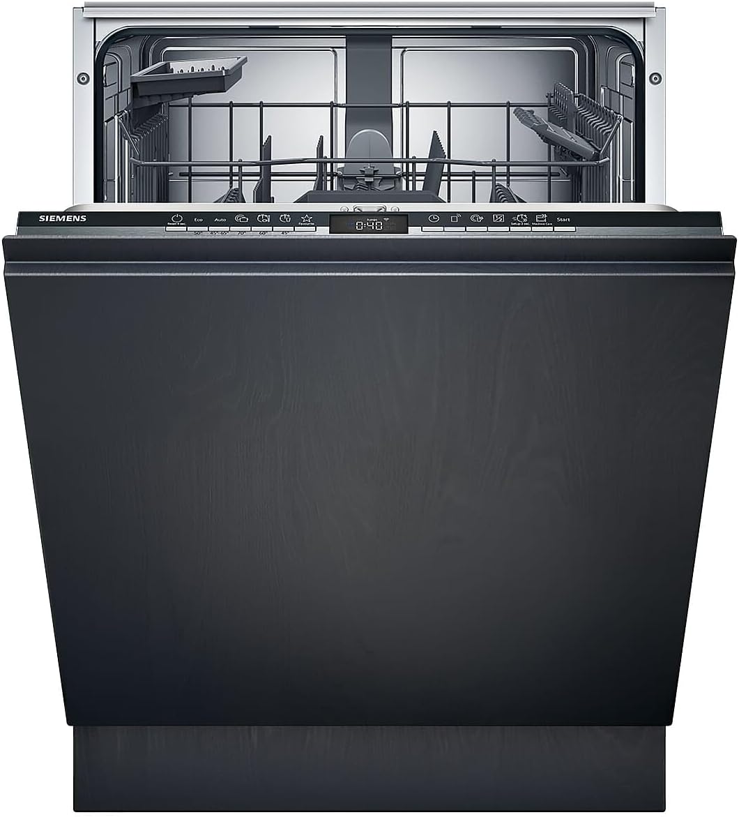 Siemens SN63EX14VE, iQ300 Smarter Geschirrspüler, Vollintegrierte Spülmaschine mit Besteckschublade, 60 cm, Auto Türöffnung dank autoOpen dry, Besonders leise durch iQdrive-Motor, infoLight aquaStop