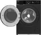 VESTEL WMI 89341 DX Waschmaschine Frontlader, 8 kg, 1400 U/min, Inverter-Motor, Dampf, AquaStop+Switch, Dark Inox