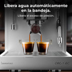 Cecotec Espresso-Kaffeemaschine Barista Baristeo Intima, professionelle Barista-Espressomaschine, Vorbrüh-System, 15 Bar Pumpe, einfaches Befüllen, 1,7L Wassertank und Tassenwärmer