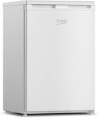 Beko TSE1424N b100 Tischkühlschrank, 128 l Gesamtrauminhalt, wechselbarer Türanschlag, gute Beleuchtung im Gerät, 37 dB, robuste Glasablagen, Weiß