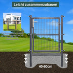 Sonnewelt Gartentor Gartentür Anthrazit Inkl. Schloss