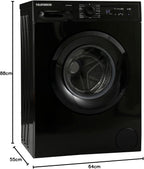 Telefunken W-01-52-W Waschmaschine (5 kg / 1000 U/Min) mit Mengenautomatik und Überlaufschutz / 15 Programme/Startzeitvorwahl/weiß