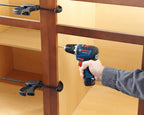 BOSCH CLPK22-120 12V Max Cordless 2-Tool 3/8 in. Drill/Driver and 1/4 in. Impact Driver Combo Kit with 2 Batteries, Charger and Case,Blue