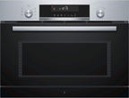 Bosch BFR634GS1 Serie 8 Einbau-Mikrowelle, Türanschlag Rechts, AutoPilot 7 Automatikprogramme, Reinigungsunterstützung, TFT-Touchdisplay, LED-Beleuchtung gleichmäßige Ausleuchtung, 38 x 60 cm, 900 W