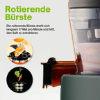 HUROM | Entsafter Gemüse und Obst | Slow Juicer | H320N | Elektrische Kaltpresse | Ruhiger Motor | Leicht zu Reinigen | mit groem Behlter und Siebfilter 2L | 200 Watt | BPA Frei | Schwarz