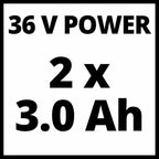 Einhell Akku-Rasenmäher GE-CM 36/37 Li-Solo Power X-Change (36 V, 37 cm Schnittbreite, bis 400 m², 45L Grasfangkorb, 25-75 mm Schnitthöhe, ohne Akku)