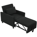 HOMCOM Schlafsessel Klappbett 3in1 verstellbar mit Rollen
