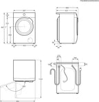 AEG L7WBA60680 Waschtrockner / DualSense - schonende Pflege / 8 kg Waschen / 5 kg Trocknen / D / energiesparend / Mengenautomatik / Nachlegefunktion / ProSteam - Auffrischfunktion / 1600 U/min Weiß