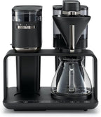 Melitta EPOS Kaffeemaschine mit Mahlwerk, schwarz-silber