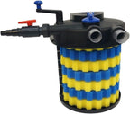 AquaOne Druckteichfilter CPF-30000 I Teichfilter für Teiche bis 60.000 Liter I Bio Teich Filter inkl.55 Watt UVC Klärer mit Kurbelreinigung I schwebealgenfreies klares Wasser