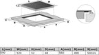 Autarkes Herdset: 60cm Einbaubackofen EB8017ED | 59cm Induktionskochfeld IH85901FZ | Katalyse | Pizzafunktion | Grill | Umluft | Heißluft | Automatik-Timer | SET8017IH592FZ
