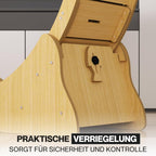 noviclass® Katzenlaufrad Baghira Groß XXL | 132cm Durchmesser Artgerecht für große Katzen | Kratzfest, stabil und leise | Gratis Spielzeug und E-Book | Geprüfte Qualität (Weiß)