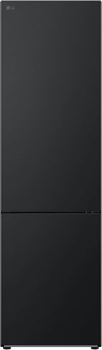 LG GBV22NCCEP Kühl-/Gefrierkombination – Smart Inverter Compressor, Total No Frost, Modern Flat Door Design, Matt Schwarz Metallic, Energieeffizienz A