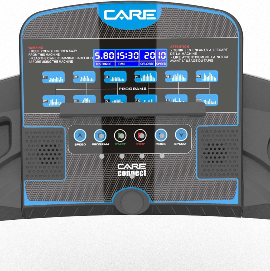 '- Tapis de Course connecté -Pliable-Vitesse maximale 14 Km/h- Tapis de Marche Électrique Inclinable et Pliable - 12 programmes d’entraînements -3 inclinaisons