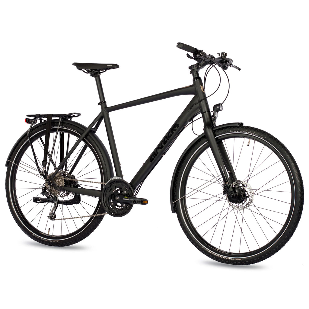 28 pouces homme XXL vélo de randonnée tr.2880 vélo de randonnée 27 x Gang Shimano DEORE rd-m592 SGS noir