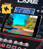 '- Tapis de Course Connecté Jog Runner - Tapis de Marche Électrique Inclinable et Pliable - Jusqu'à 18km/h - 18 Niveaux d'Inclinaison - 25 Programmes