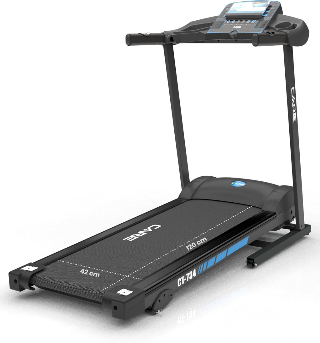 '- Tapis de Course connecté -Pliable-Vitesse maximale 14 Km/h- Tapis de Marche Électrique Inclinable et Pliable - 12 programmes d’entraînements -3 inclinaisons