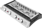 Plancha au gaz Valencia - 4 brûleurs 10kW + Chariot