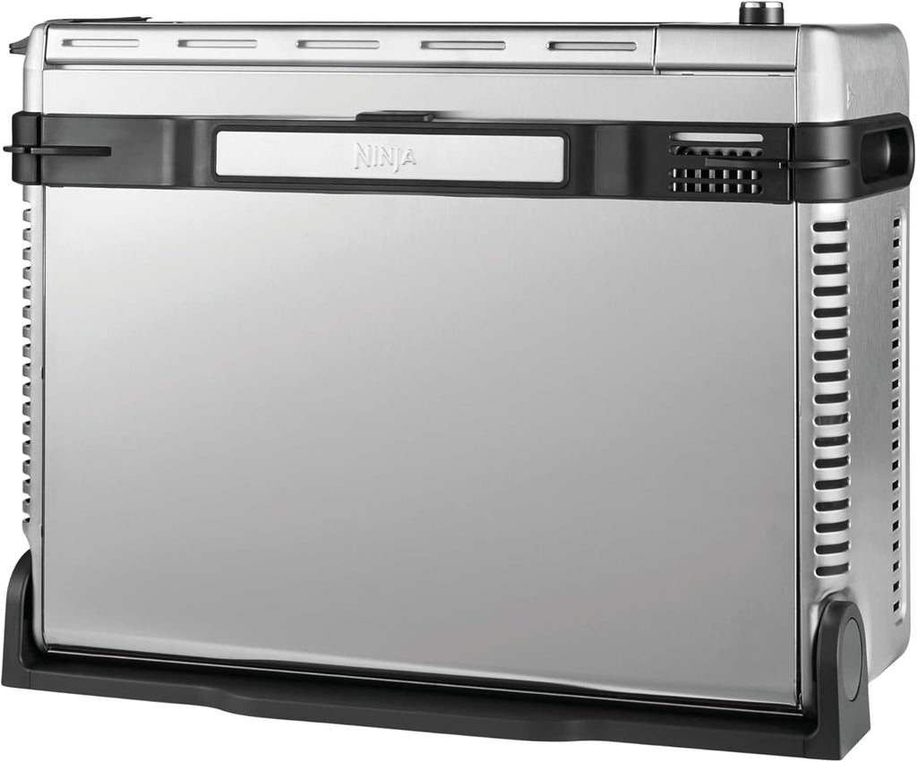 Foodi Four Multifonctions 8-en-1, Mini four portable, surfaces de travail, four multifonctions avec 8 fonctions de cuisson ; Air Fry, Rôtir, Griller, Cuire et plus encore. Argent/Noir SP101EU