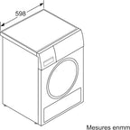 Bosch Electroménager Sèche-linge pompe à chaleur WTH83V13FR - Série 4-8 kg - 112 L - Design AntiVibration - Blanc, Blanche