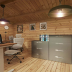 【Home&Garden】【BS】Mercia 4M x 3m Grizedale Log Cabin -- 19mm