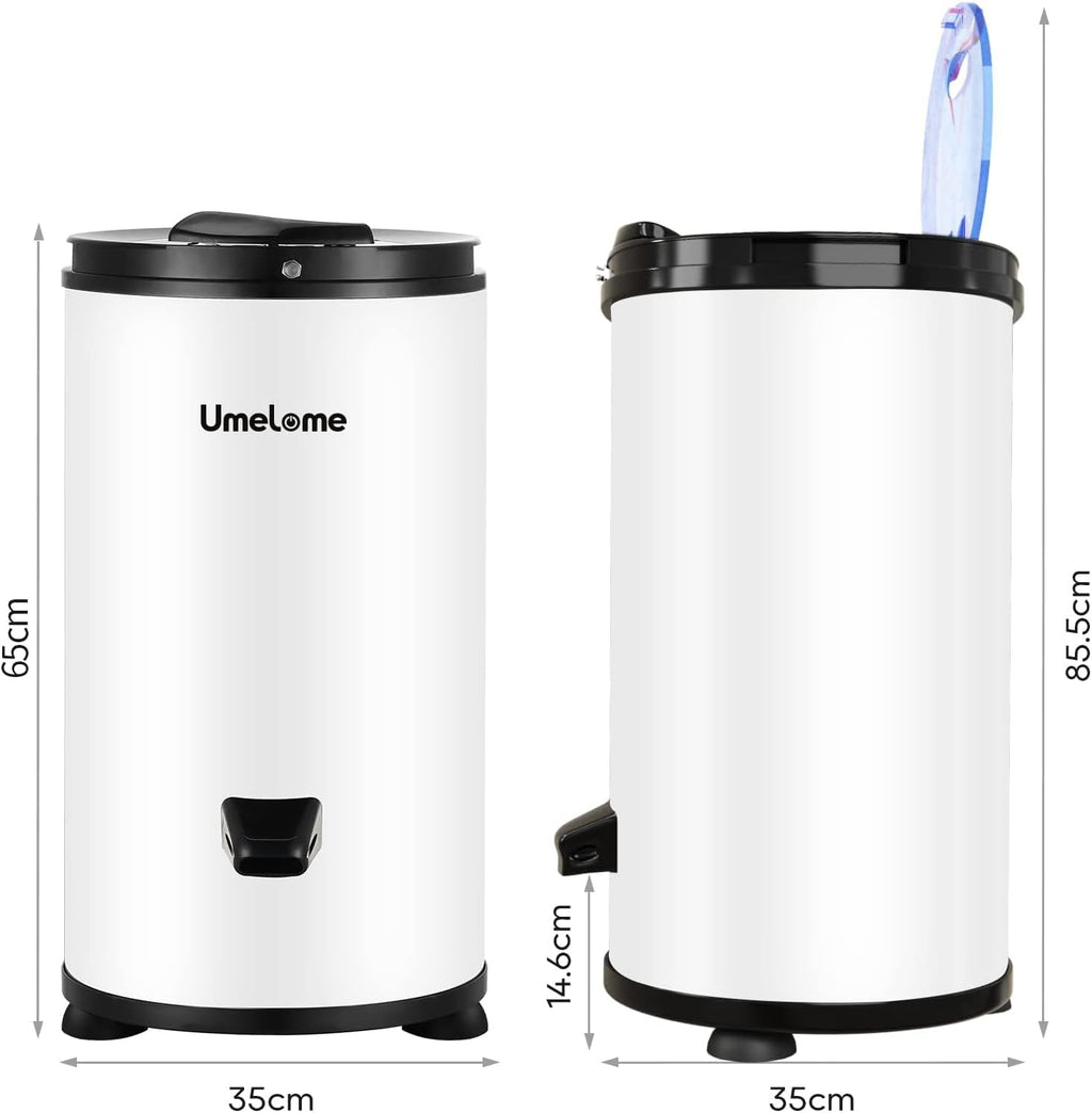 Essoreuse grande capacité 6 kg Séchoir rotatif 2800 tr/min Spin Dryer énergétique et économie d'énergie Blanc