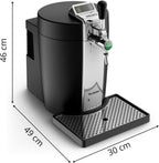 BEERTENDER Machine à bière pression, Compatible avec les fûts de 5 L, Tireuse à bière, Pompe à bière, Indicateur température, Indicateur volume restant VB700800